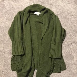 Comfy green cardigan.